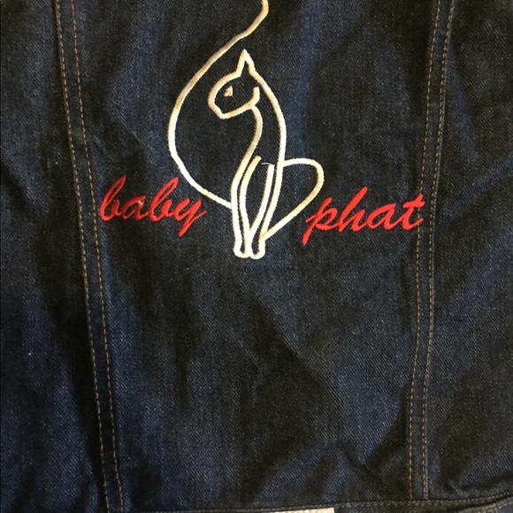Baby Phat Sz S Denim Jean Jacket Logo - Picture 5 of 8